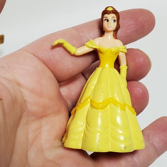 Vintage Disney Beauty & the Beast Applause Belle Lumiere Topper Action Figures - Picture 11 of 16